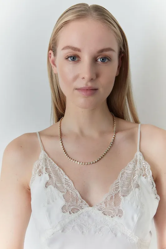 Indochine Diamond Tennis Necklace sold by Natori