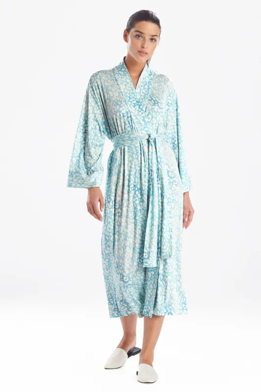 Misty Leopard Cozy Knit Robe sold by Natori