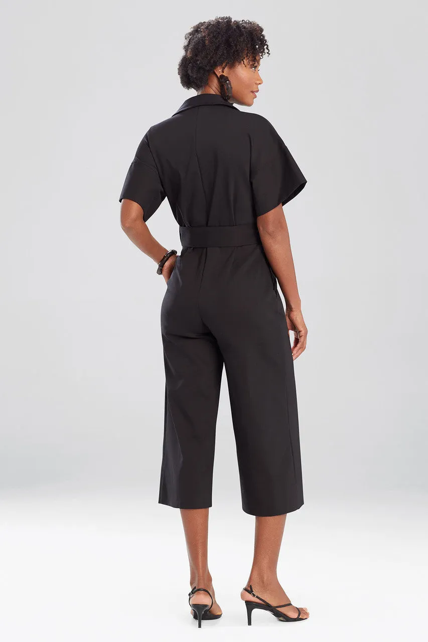 Stretch Cotton Blend Crop Jumpsuit sold by Natori product image thumbnail 2