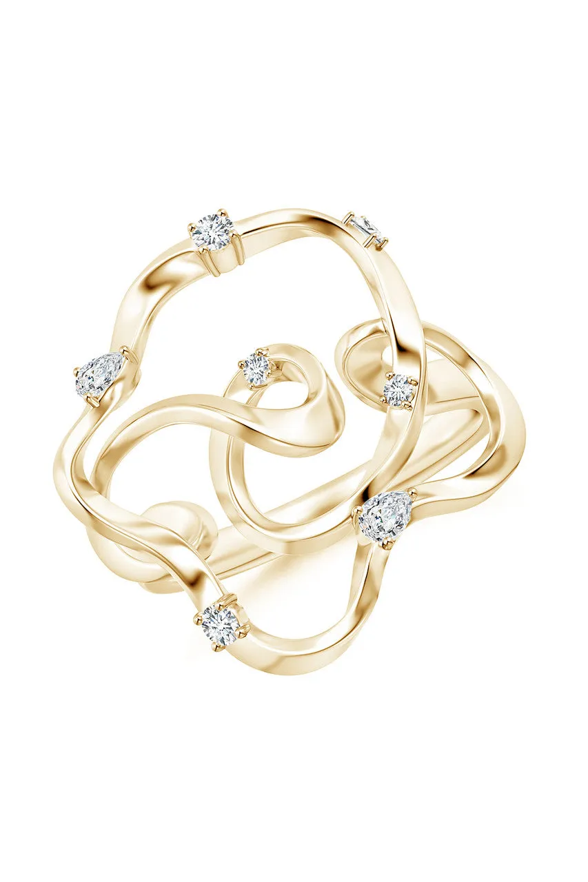 Sakura 14k Scattered Diamond Ring sold by Natori product image thumbnail 2