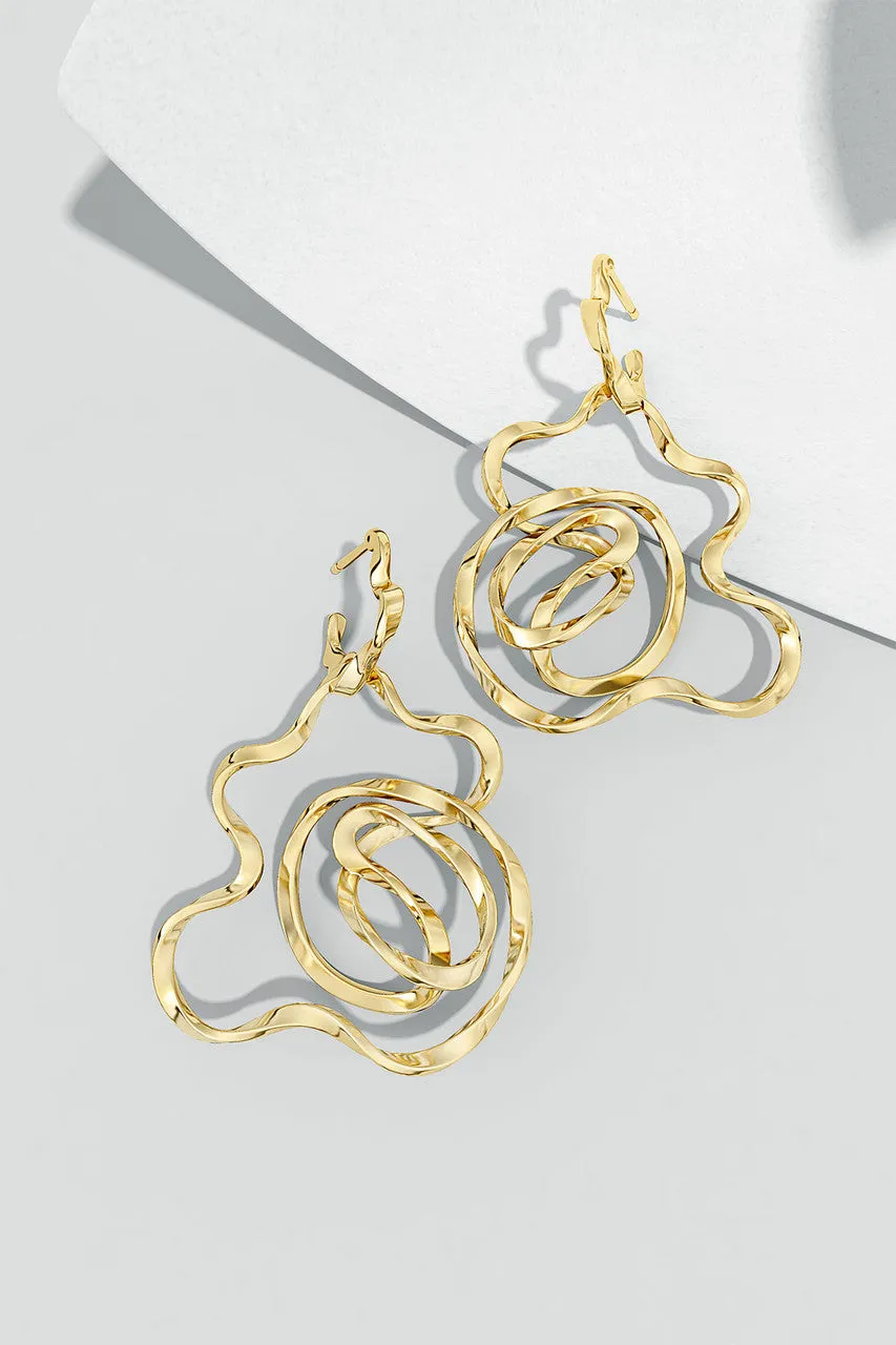 Sakura 14k Hoop Earrings sold by Natori