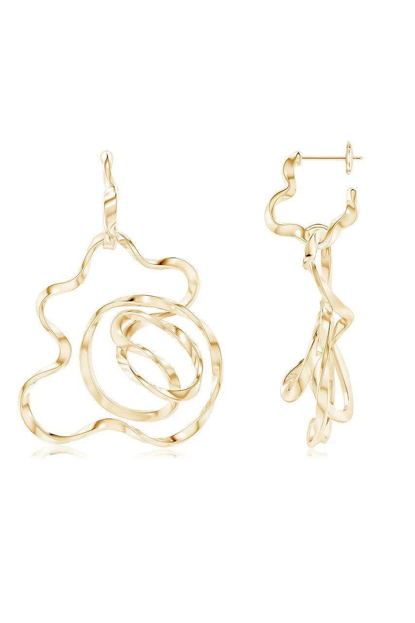 Sakura 14k Hoop Earrings sold by Natori product image thumbnail 4