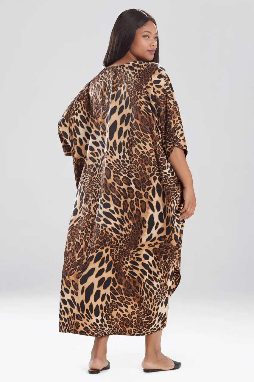 Luxe Leopard Zip Caftan sold by Natori product image thumbnail 4