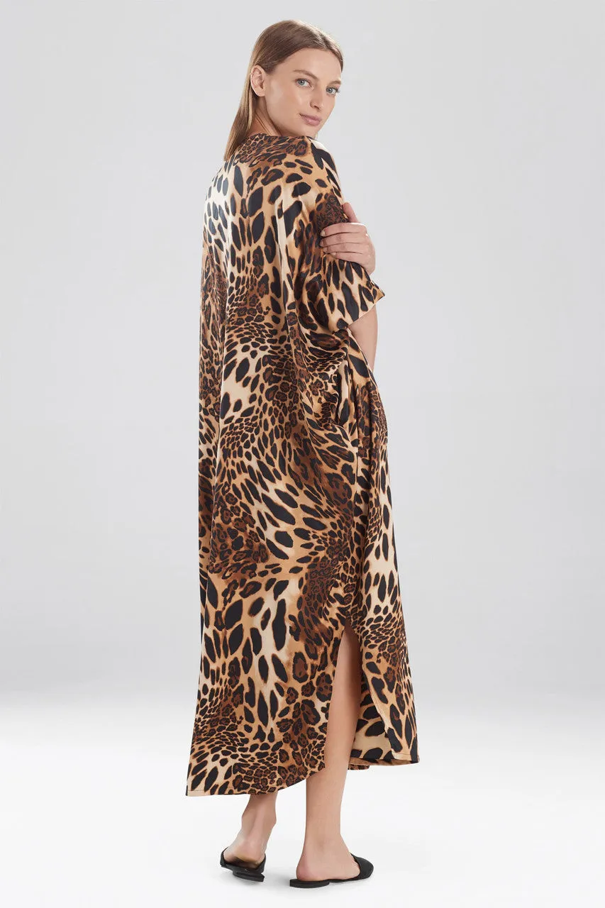 Luxe Leopard Zip Caftan sold by Natori product image thumbnail 2