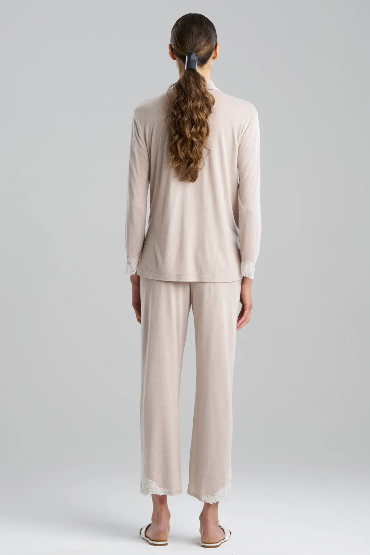 Luxe Shangri-La TENCEL™ Long Sleeve Notch PJ sold by Natori product image thumbnail 2