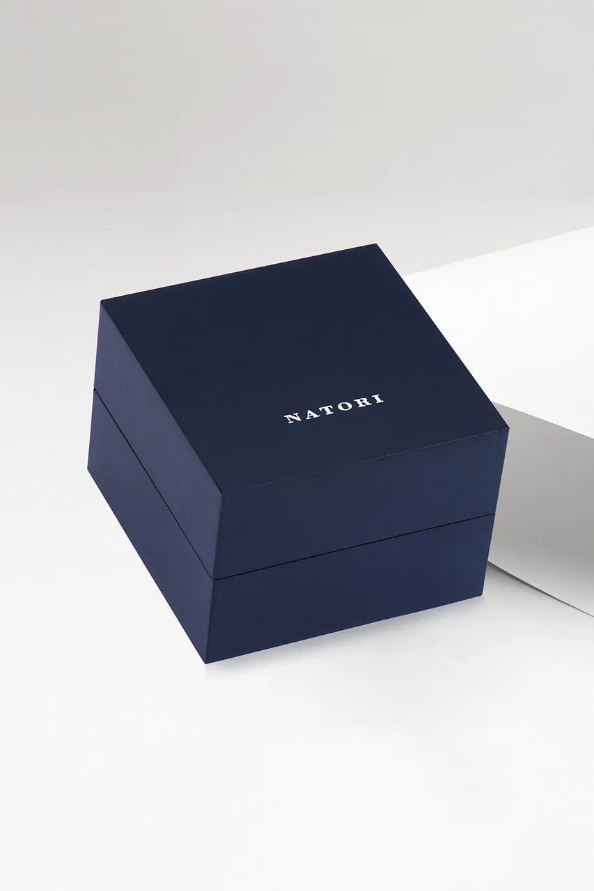 Indochine 14k Medium 6-Diamond Side-Facing Open Hoop Earrings sold by Natori product image thumbnail 4