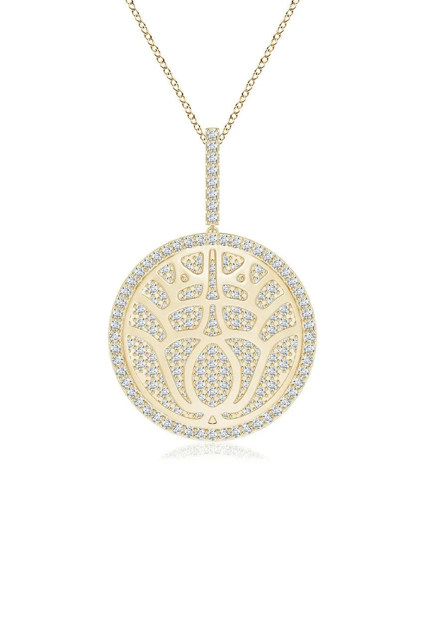 Kamon 14k Overlapping Diamond Pendant Necklace sold by Natori product image thumbnail 2