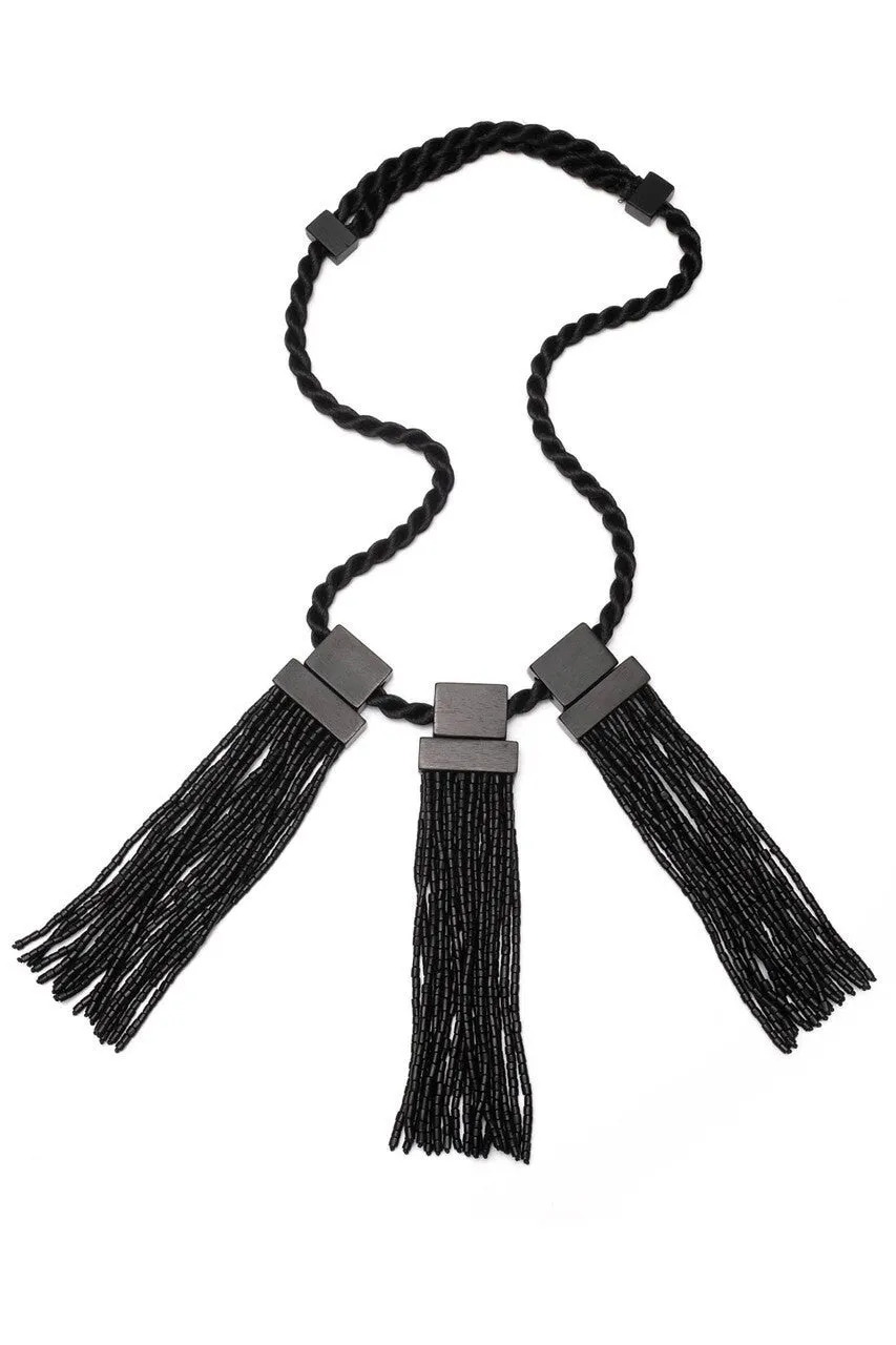 Horn Fringe Necklace sold by Natori