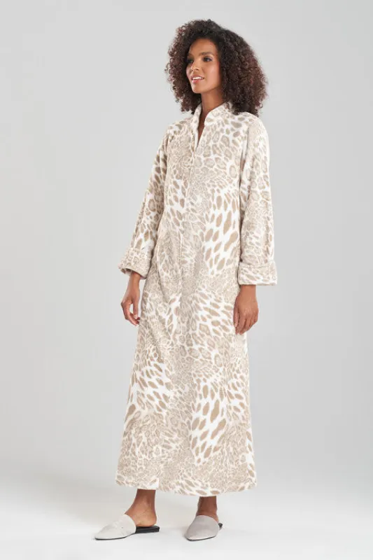 Plush Leopard Zip Caftan sold by Natori