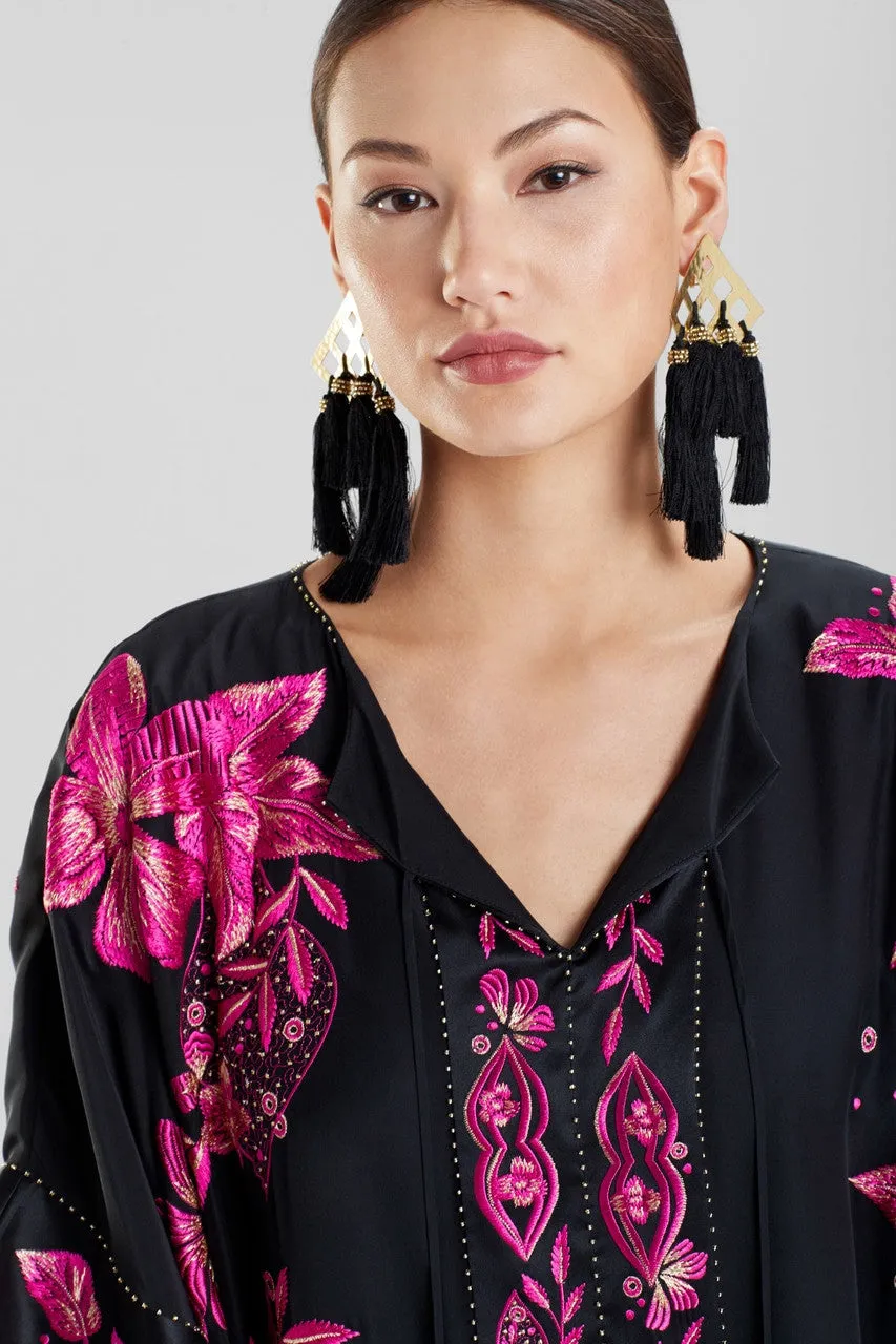 Gold Plated Brass Geo Tassel Clip Earrings sold by Natori product image thumbnail 3
