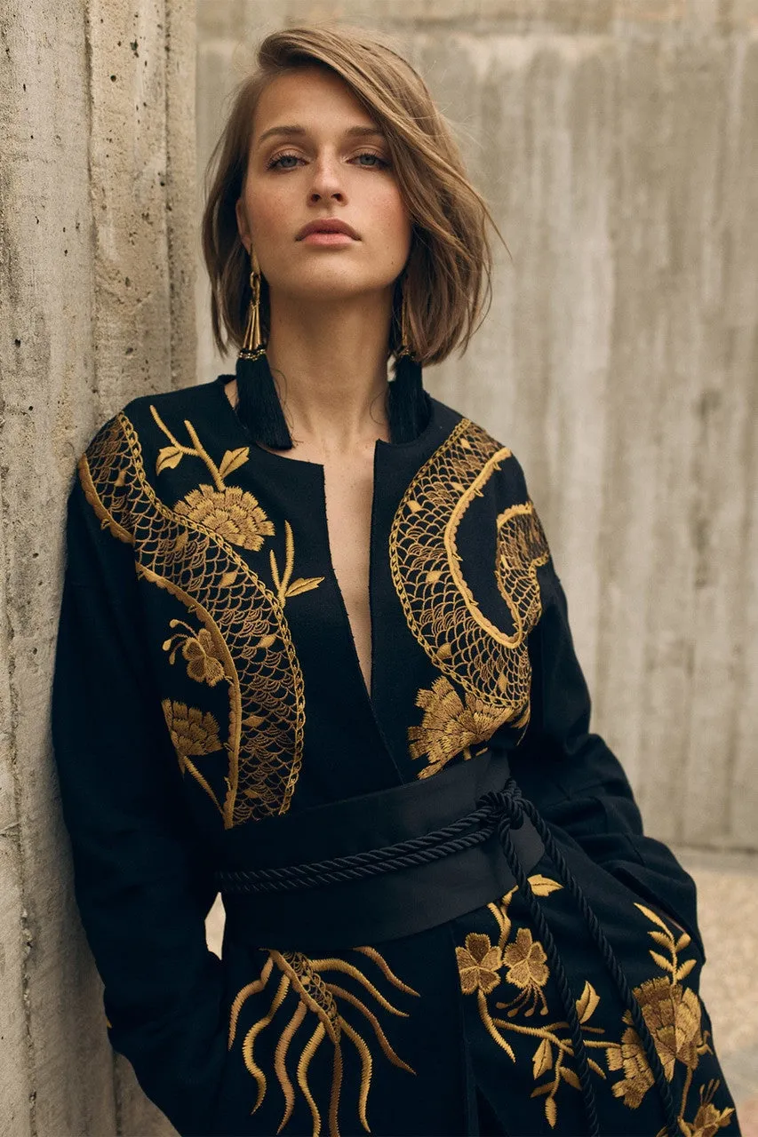 Gold Plated Brass Tassel Clip Earrings sold by Natori product image thumbnail 2