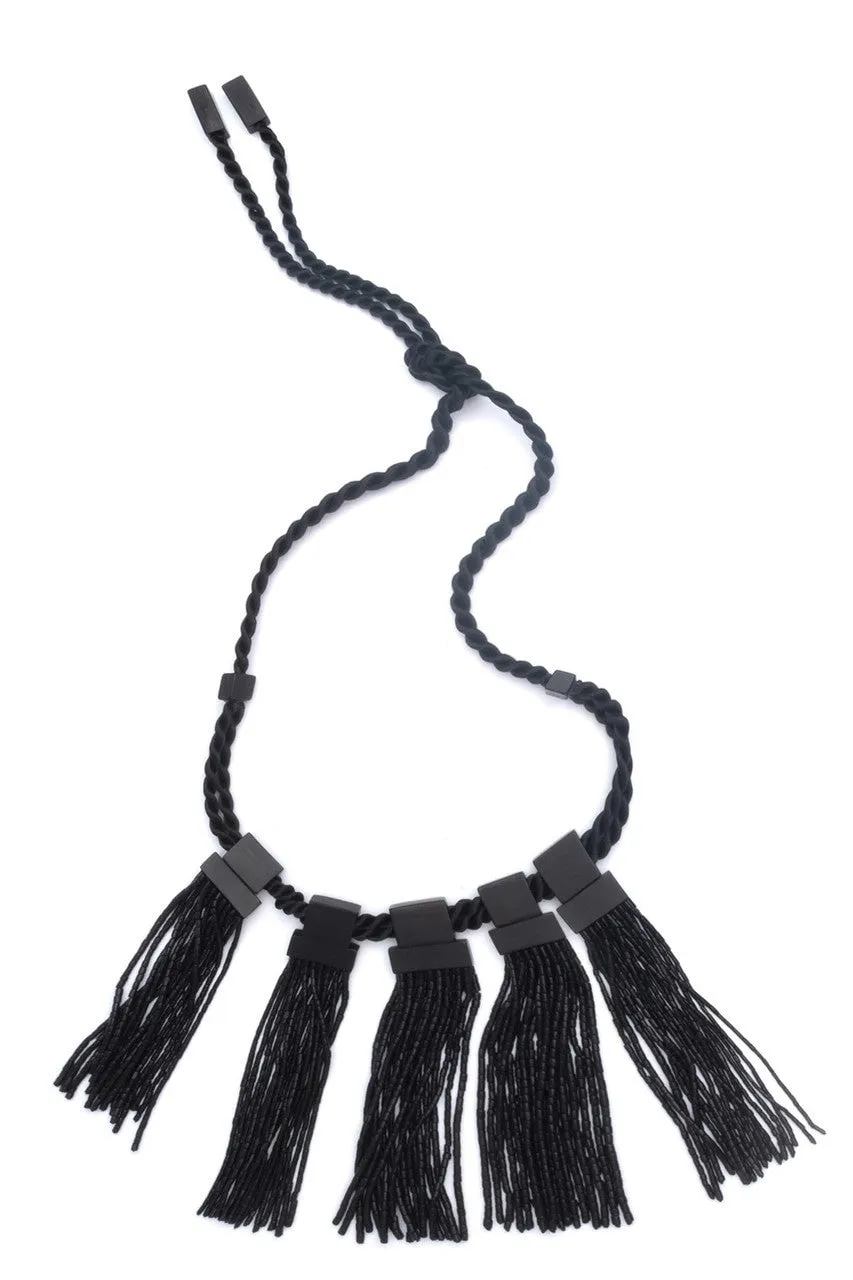 Buffalo Fringe Necklace sold by Natori