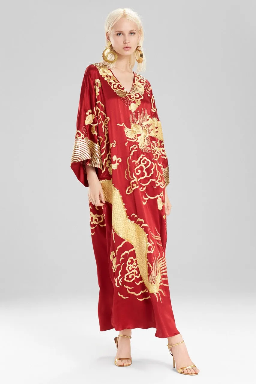 Hammered Brass Dragon Swirl Drop Clip Earrings sold by Natori product image thumbnail 2