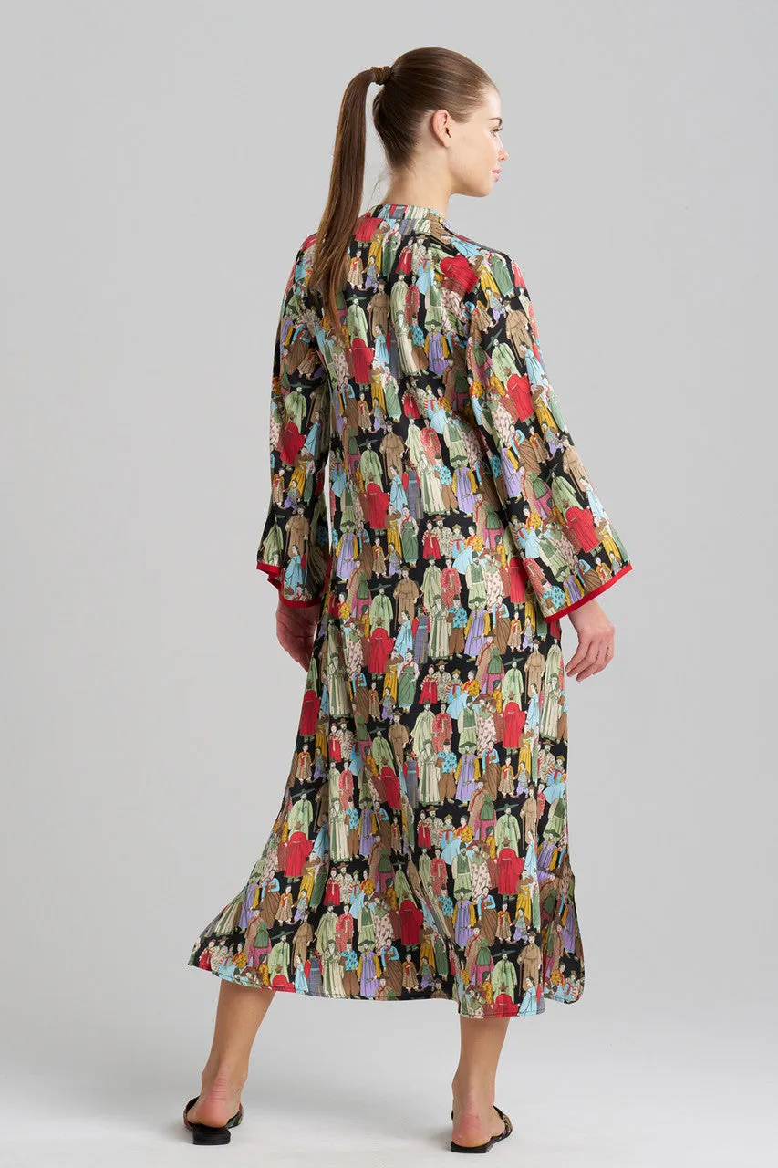 Dynasty Mandarin Zip Caftan sold by Natori product image thumbnail 3