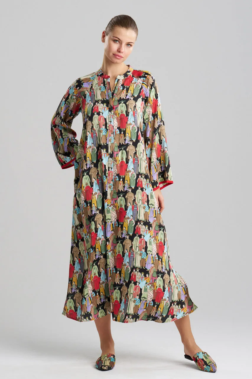 Dynasty Mandarin Zip Caftan sold by Natori product image thumbnail 2