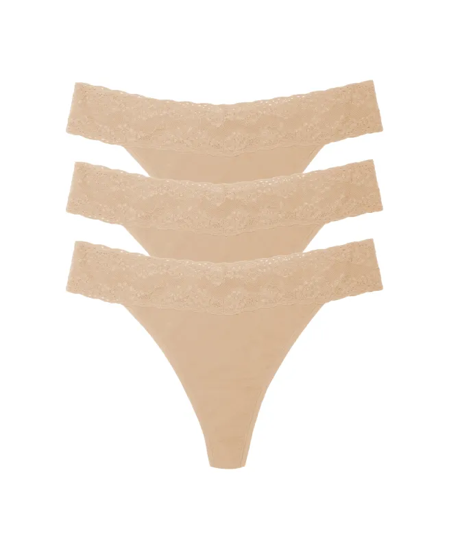 Bliss Perfection One Size Classic Thong 3-Pack sold by Natori