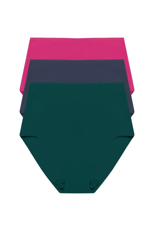 Bliss Bare Cotton High Waist Brief 3-Pack sold by Natori