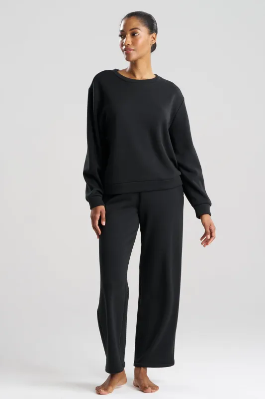 Nova Cozy Brushed Knit Everywhere Crew Neck Top sold by Natori