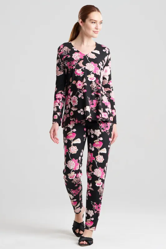 Fleur Dragon Cozy Knit Long Sleeve PJ sold by Natori
