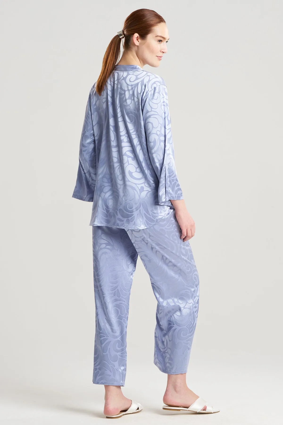 Scroll Satin Jacquard Long Sleeve PJ sold by Natori product image thumbnail 2