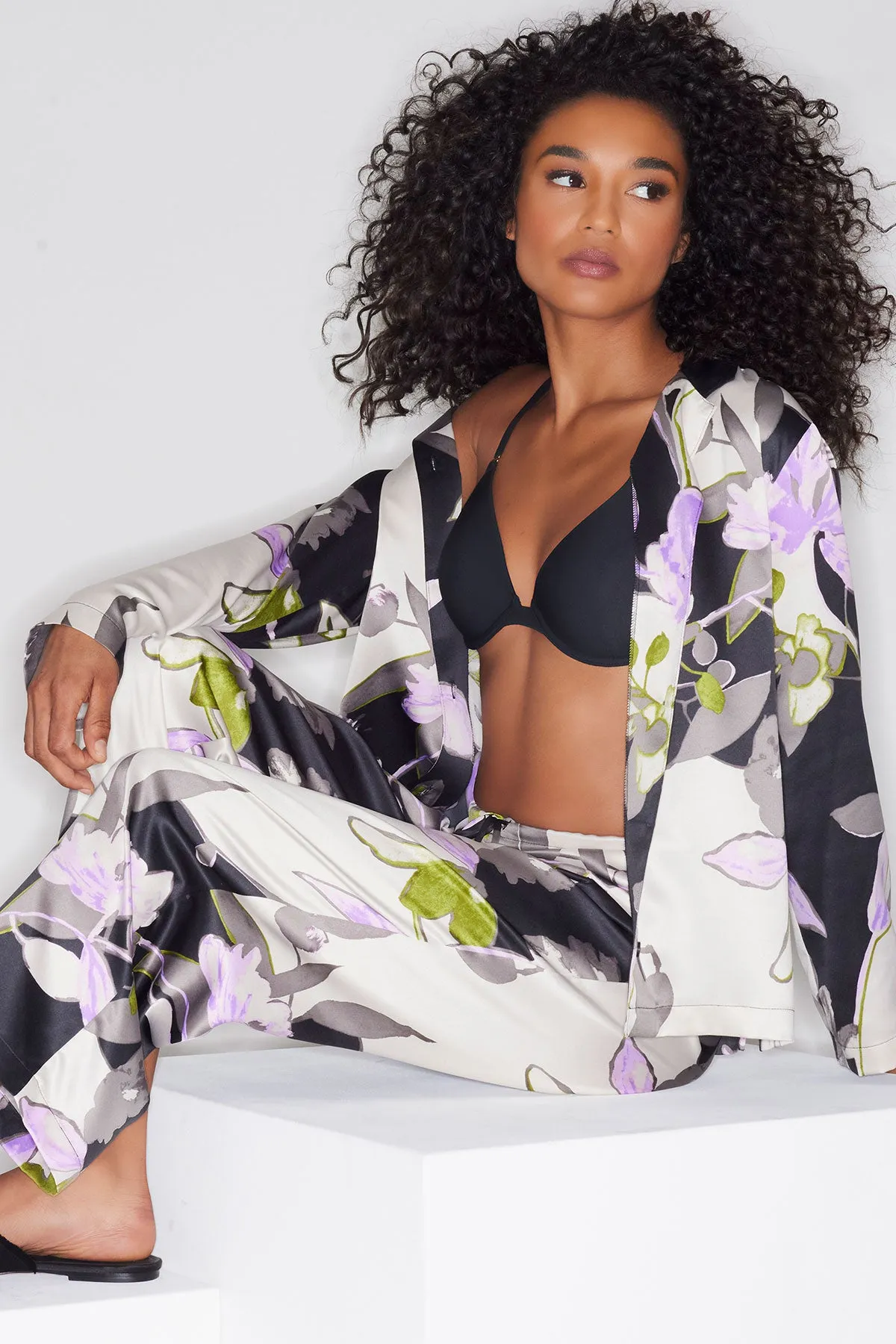 Tsubaki Satin Notch PJ sold by Natori