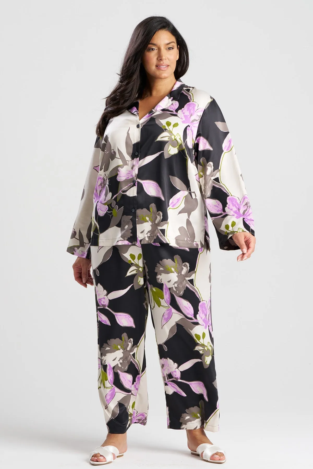 Tsubaki Satin Notch PJ sold by Natori product image thumbnail 4