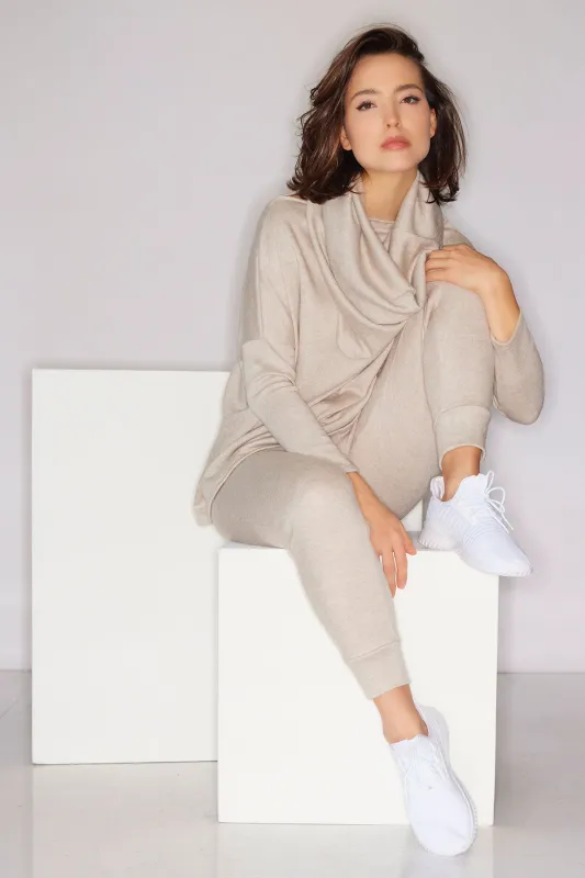 Himalaya Sweater Knit Wedge Top sold by Natori