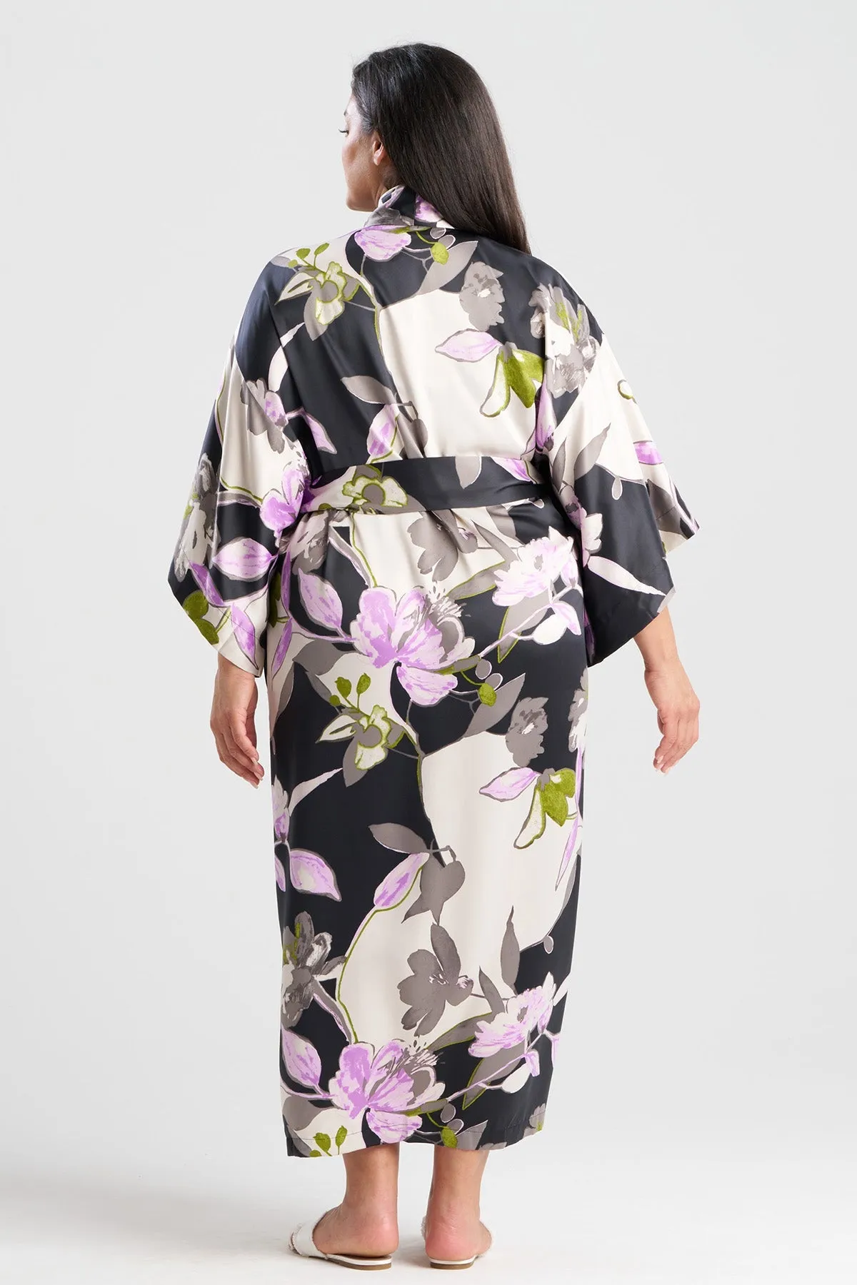 Tsubaki Satin Robe sold by Natori product image thumbnail 4