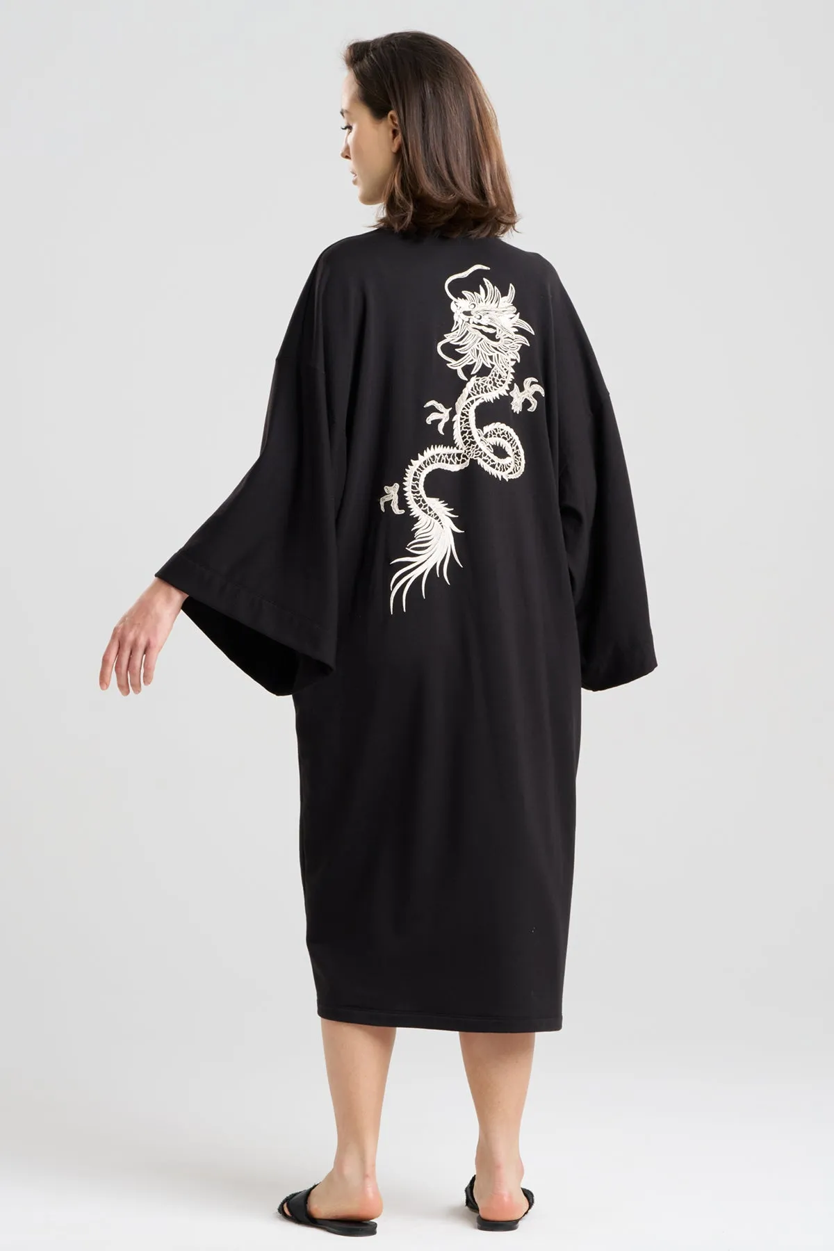 Cocoon Brushed French Terry Dragon Embroidered Robe sold by Natori product image thumbnail 3