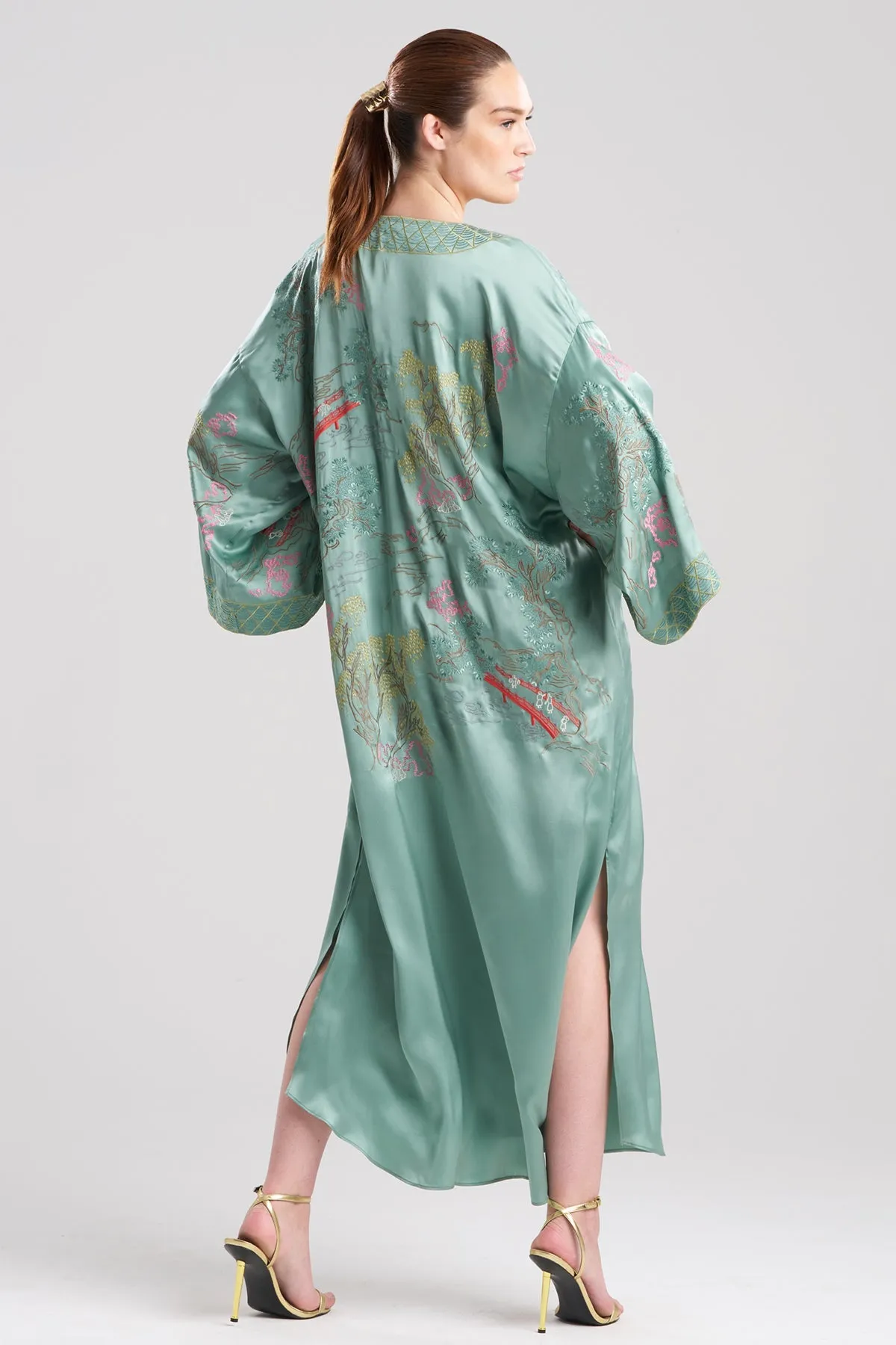 Couture Nara Embellished Silk Caftan sold by Natori product image thumbnail 3