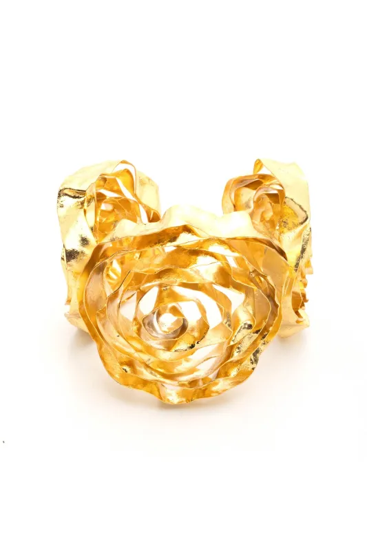 Rosette Gold Plated Bracelet made by Natori