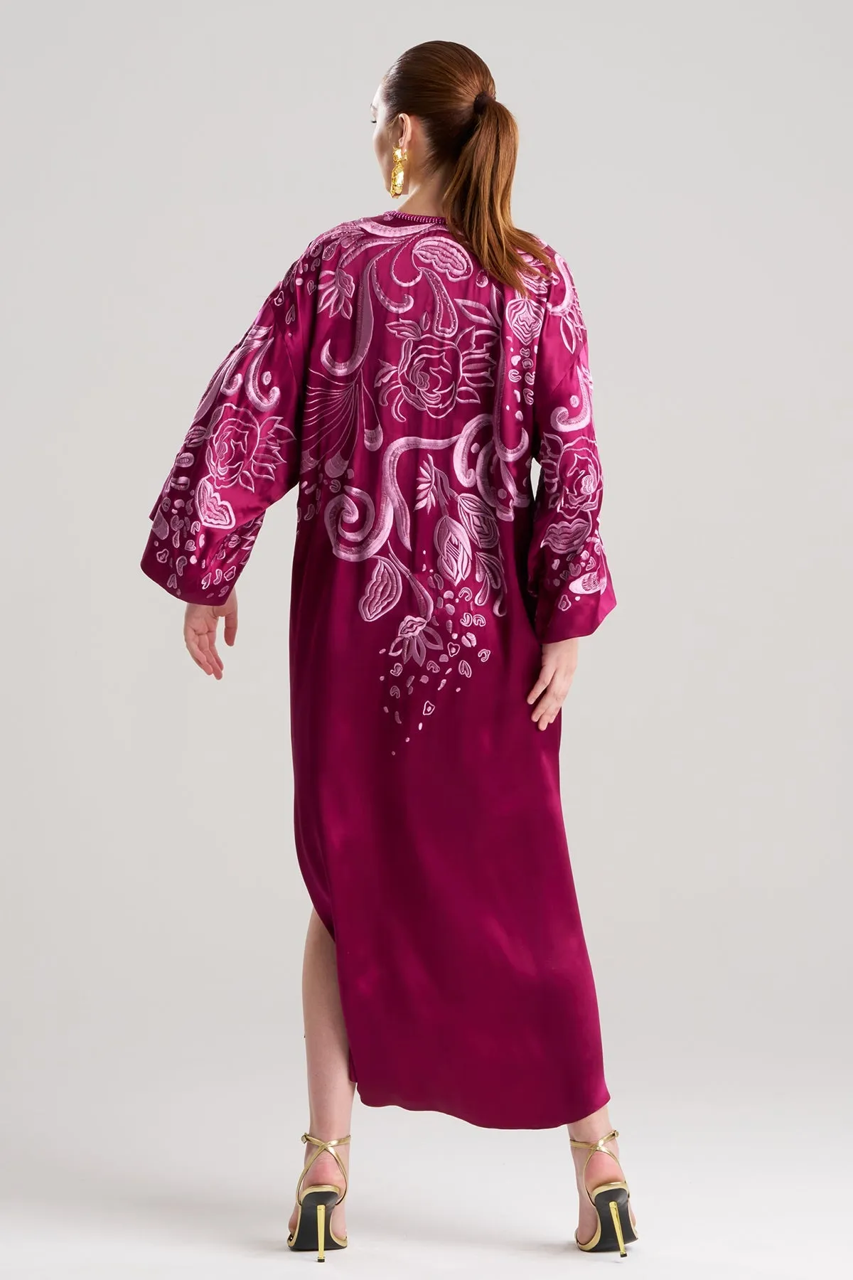 Couture Nouveau Embellished Silk Caftan sold by Natori product image thumbnail 2