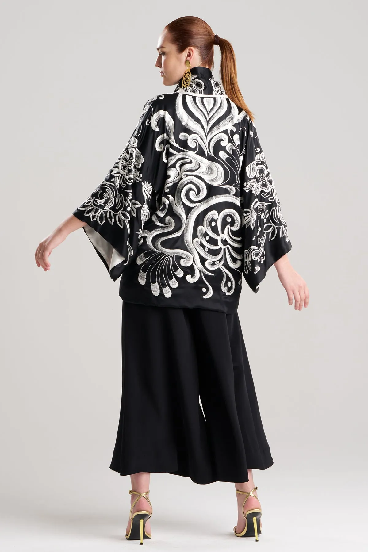 Couture Nouveau Embroidered Silk Kimono sold by Natori product image thumbnail 3