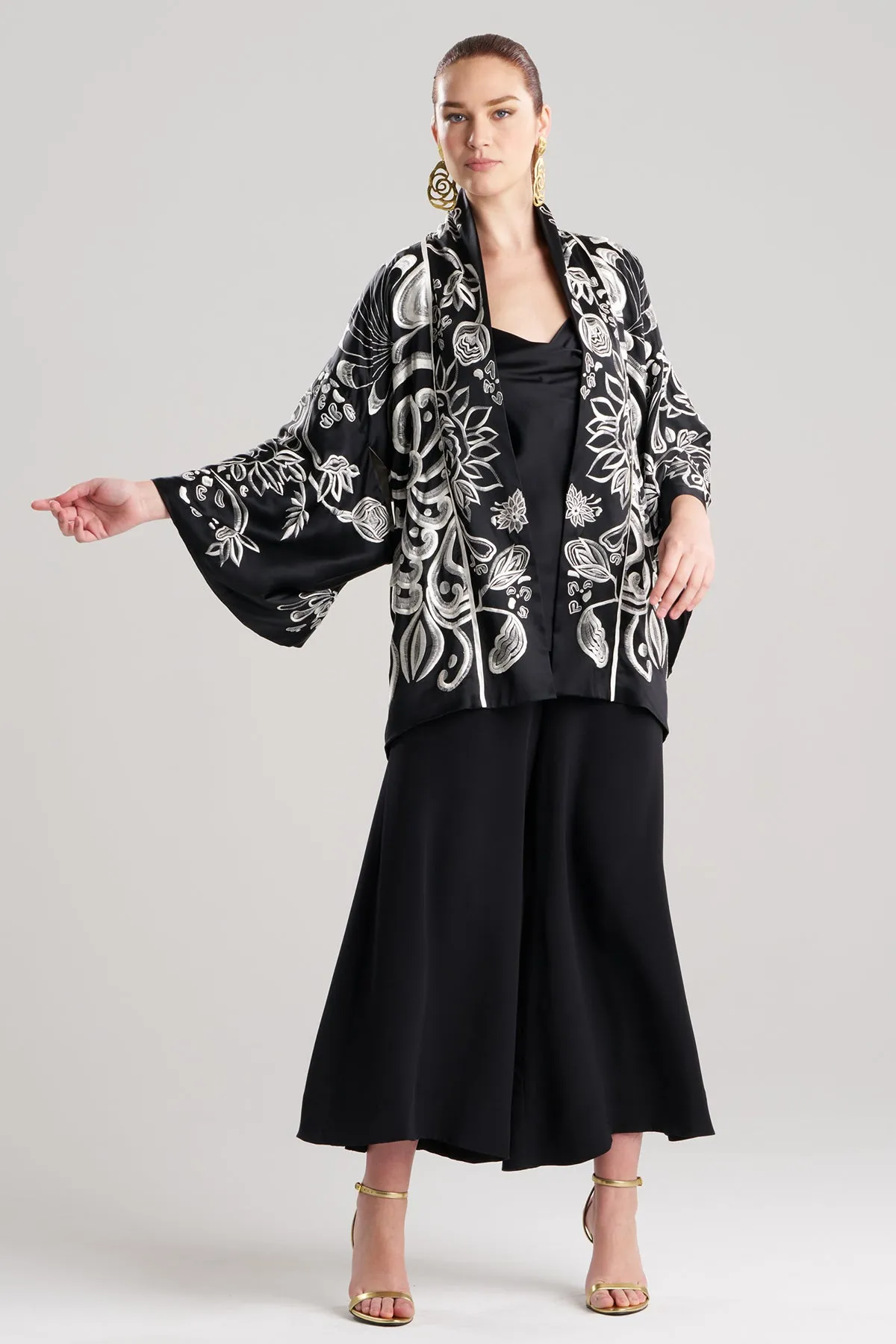 Couture Nouveau Embroidered Silk Kimono sold by Natori product image thumbnail 2
