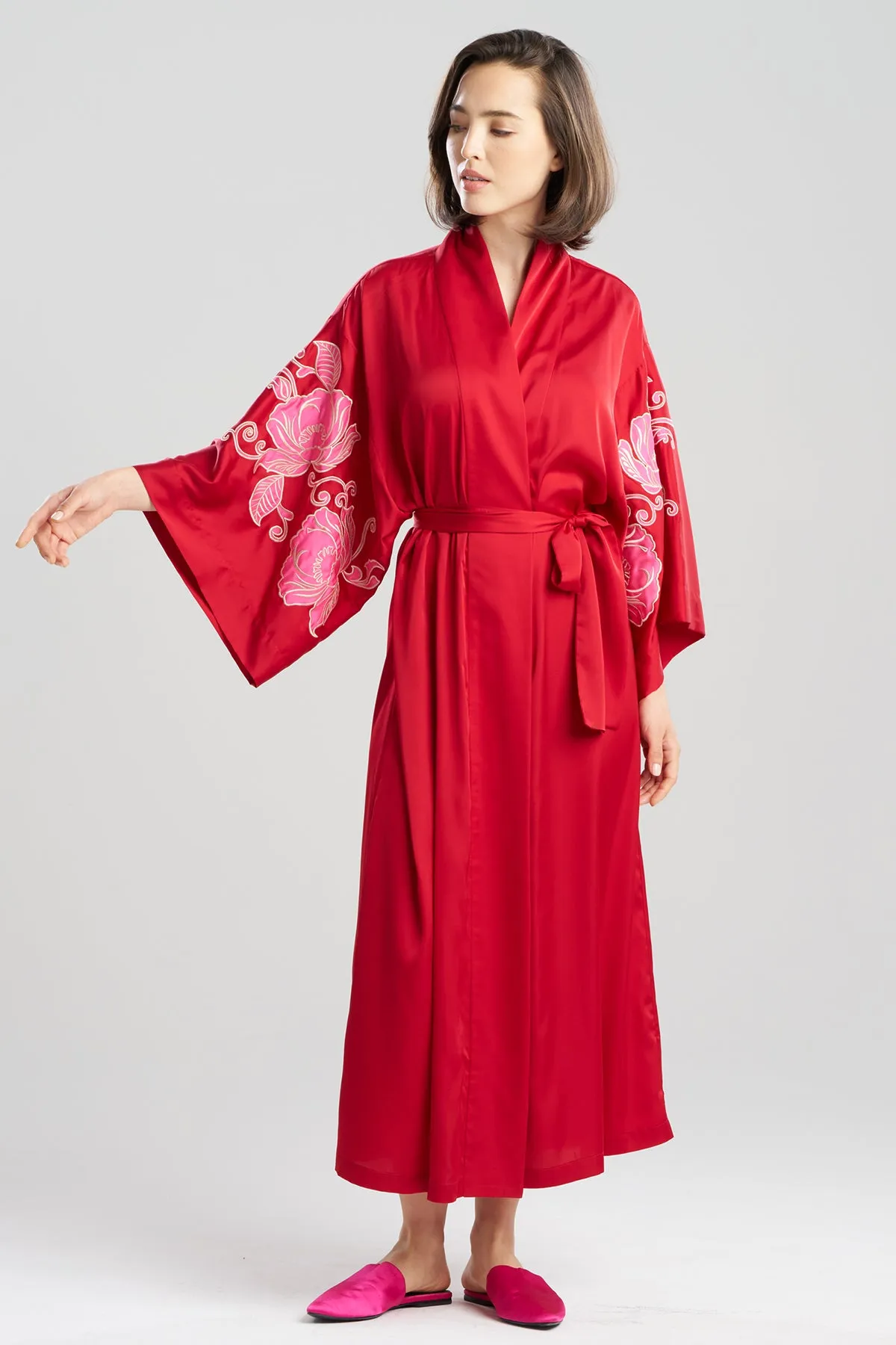 Satin Essentials Embroidered Kimono sold by Natori product image thumbnail 2