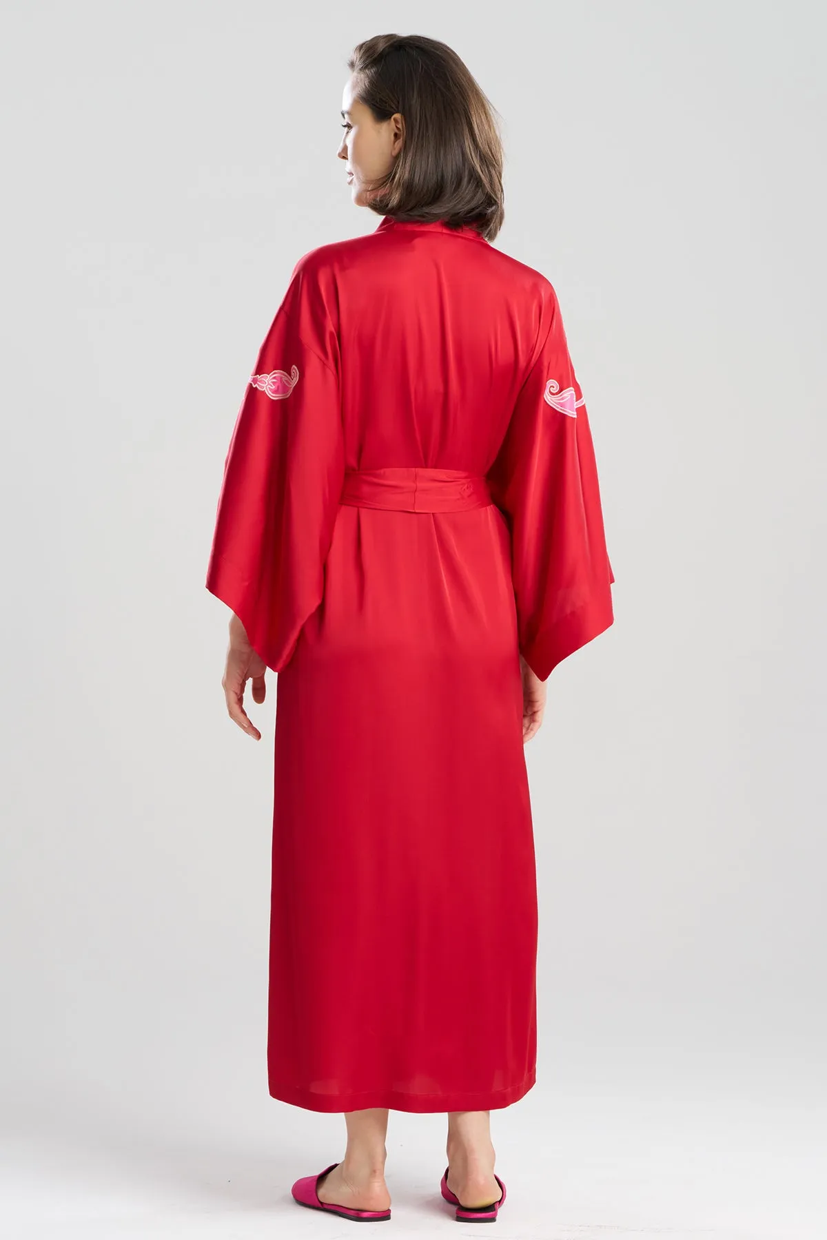 Satin Essentials Embroidered Kimono sold by Natori product image thumbnail 3