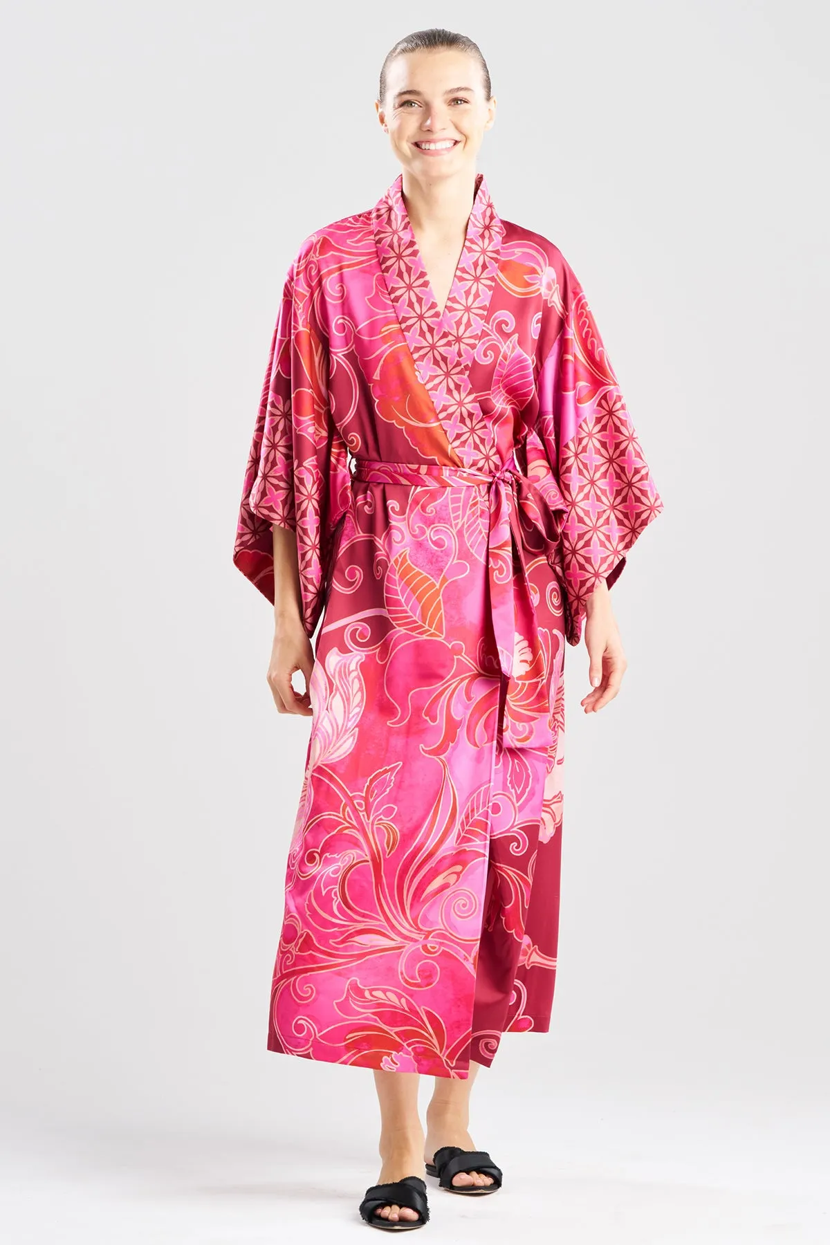 Deco Printed Charmeuse Kimono Robe sold by Natori product image thumbnail 2