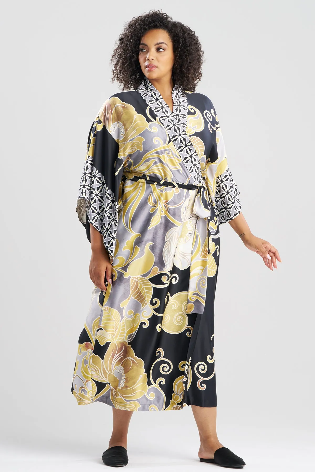 Deco Printed Charmeuse Kimono Robe sold by Natori product image thumbnail 4