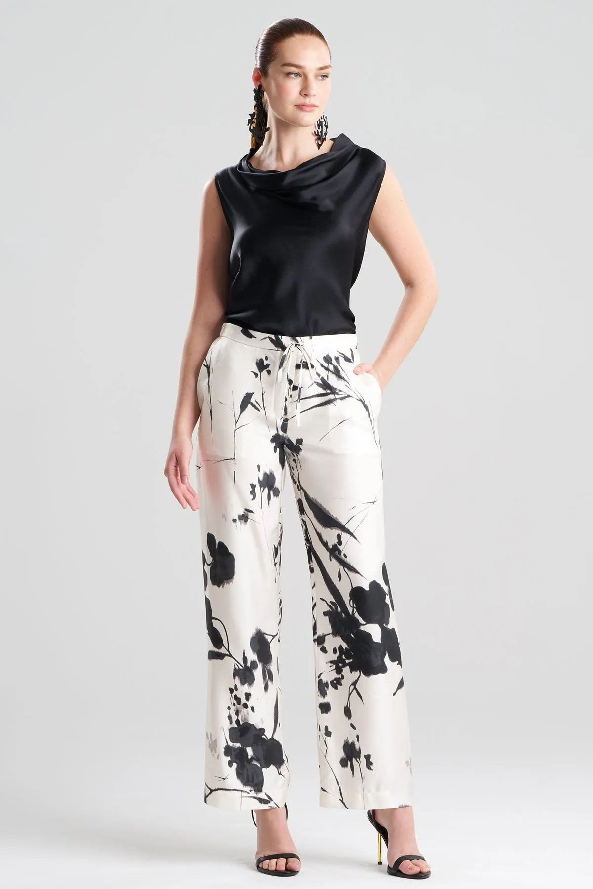 Nara Silk Twill Drawstring Pants sold by Natori product image thumbnail 2