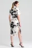 Nara Silk Twill Beaded Column Dress sold by Natori