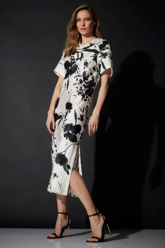 Nara Silk Twill Beaded Column Dress sold by Natori