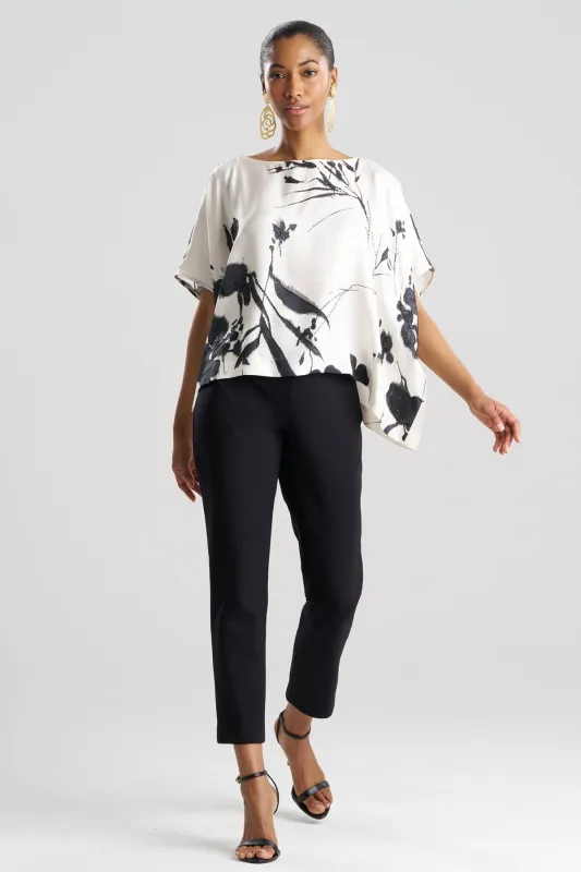 Nara Silk Twill Beaded Caftan Top sold by Natori