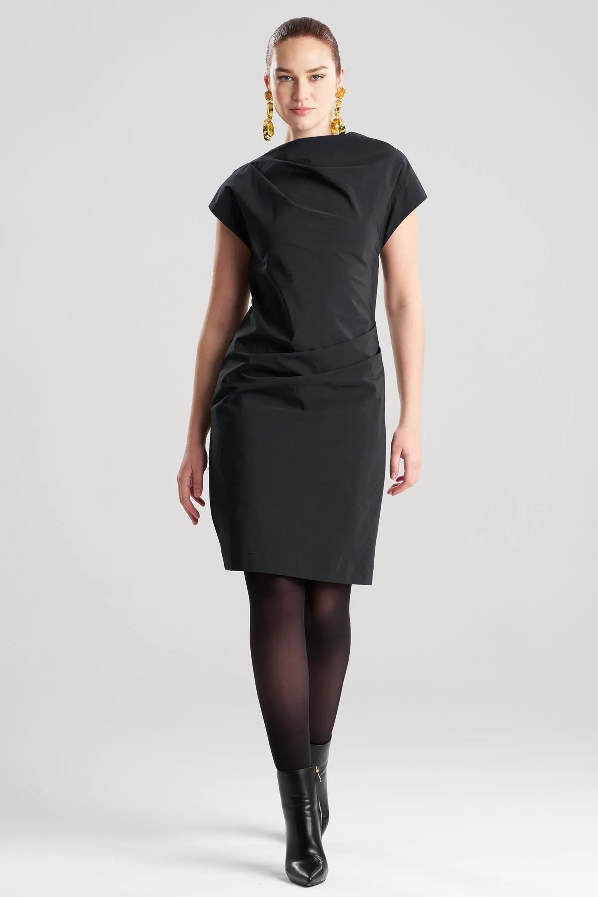 Taffeta Asymmetric Draped Dress sold by Natori product image thumbnail 2