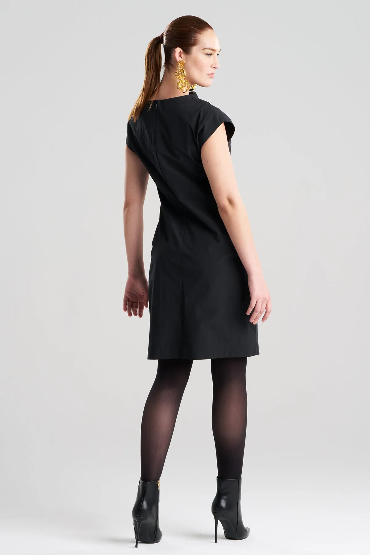 Taffeta Asymmetric Draped Dress sold by Natori product image thumbnail 3