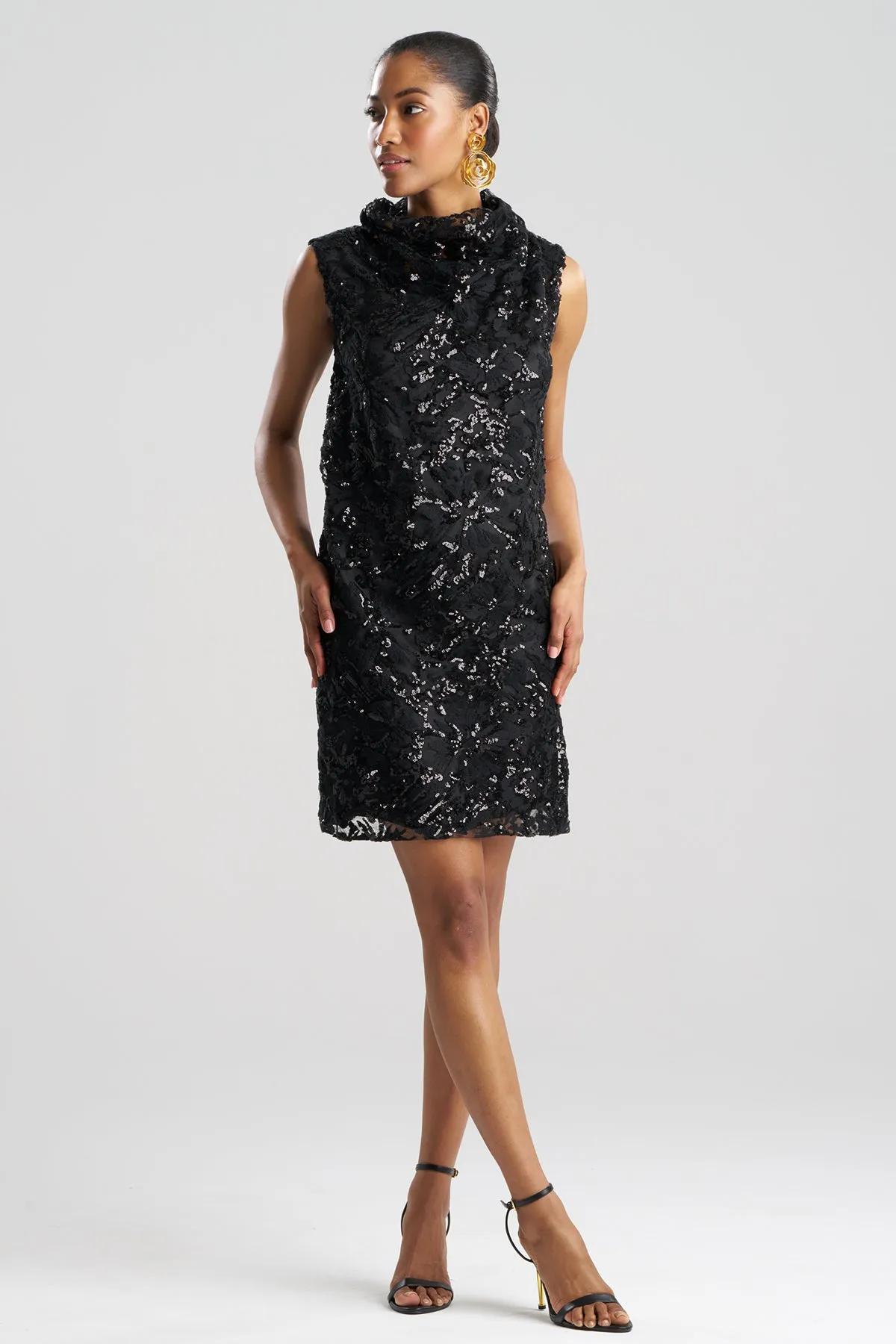 Floral Sequin Lace Shift Dress sold by Natori product image thumbnail 2