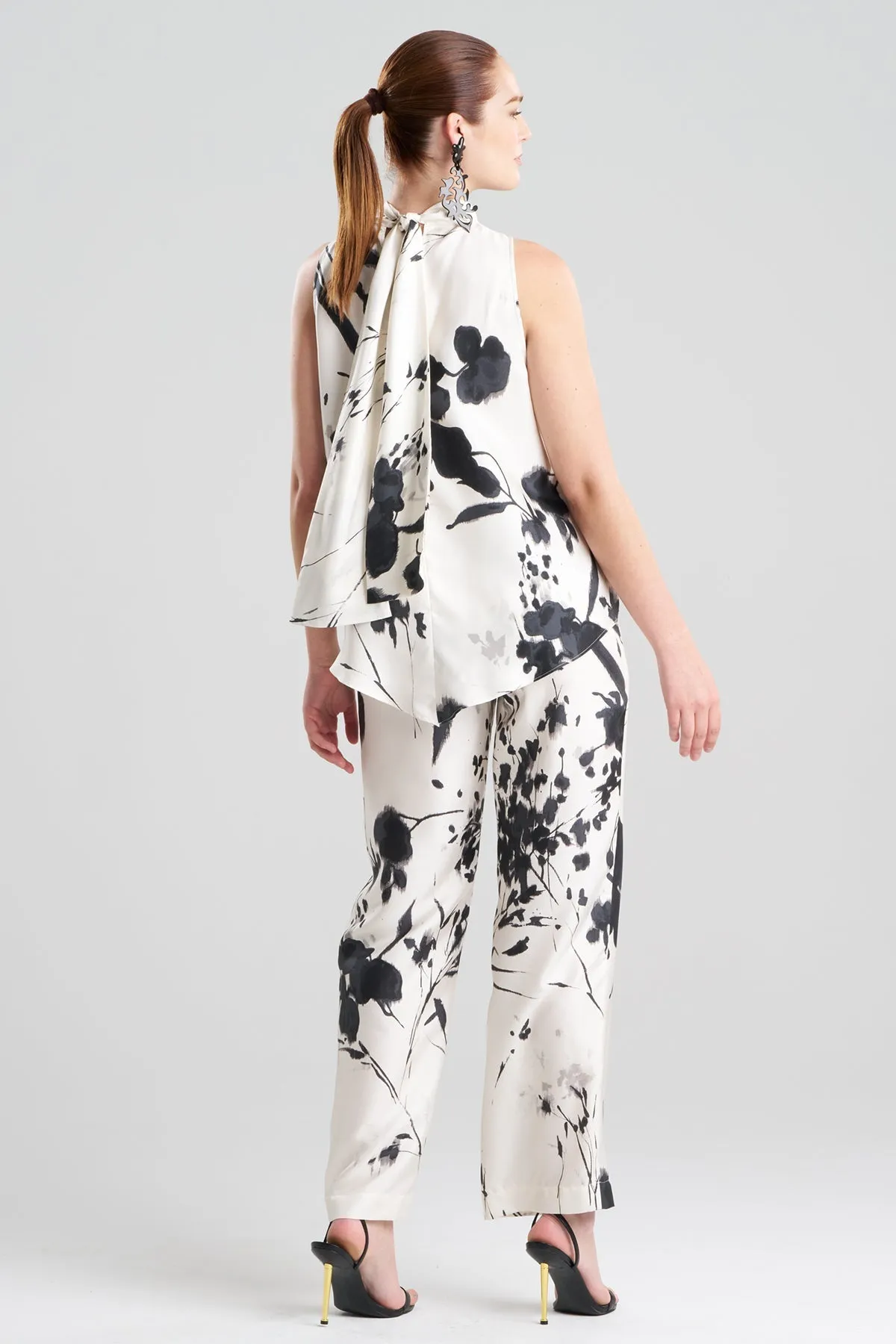 Nara Silk Twill Halter Scarf Top sold by Natori product image thumbnail 2