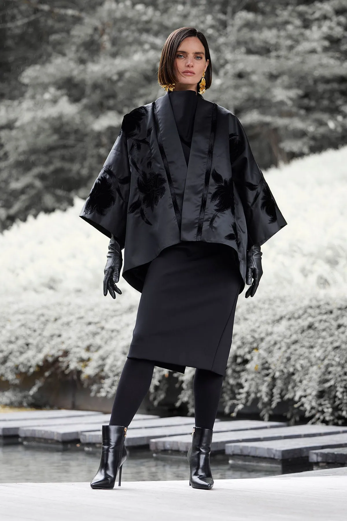 Couture Duchess Satin Coat sold by Natori product image thumbnail 4