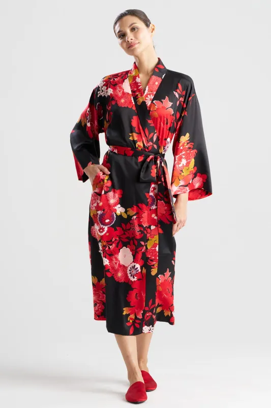 Empress Printed Satin Robe sold by Natori