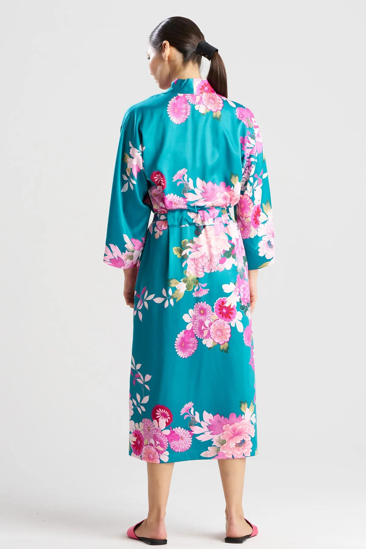 Empress Printed Satin Robe sold by Natori product image thumbnail 2