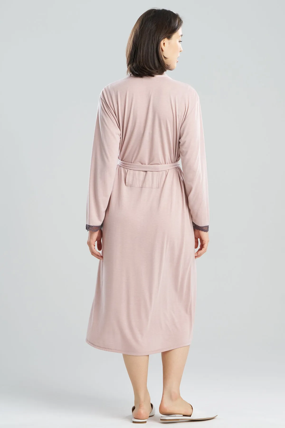 Dhalia Knit Jersey Lace Robe sold by Natori product image thumbnail 2